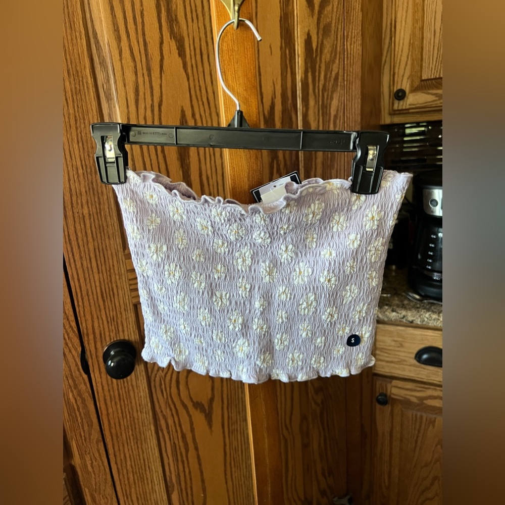 NEW Women’s Hollister Floral Smocked Tube Top, S